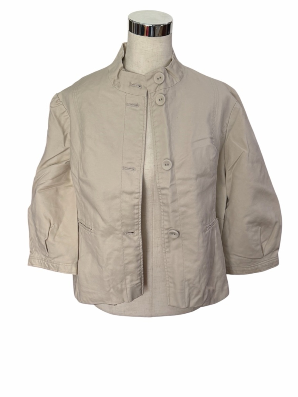 GEORGE STRETCH  Puff Sleeve Fully Lined Jacket